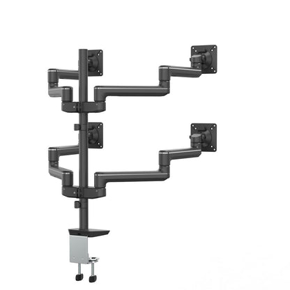 Sena SENAEX4-FF Pole-Mounted Quad 2 Over 2 Fixed Monitor Arm