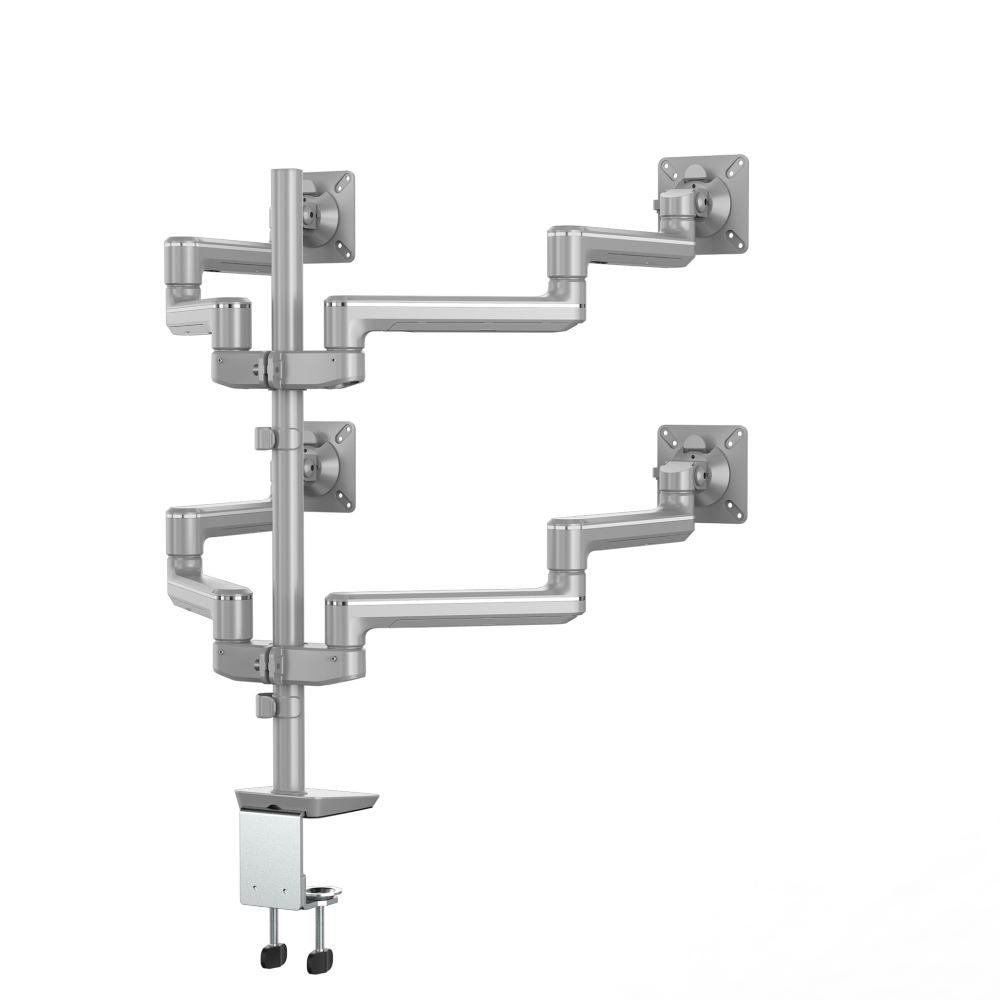 Sena SENAEX4-FF Pole-Mounted Quad 2 Over 2 Fixed Monitor Arm